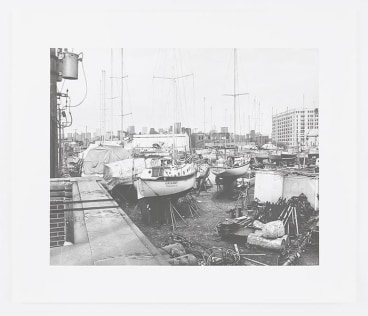 Marina on the South Branch, 2016, Pencil on Bristol Board, 15 x 18 1/2 inches, 38.1 x 47 cm, AMY#28665