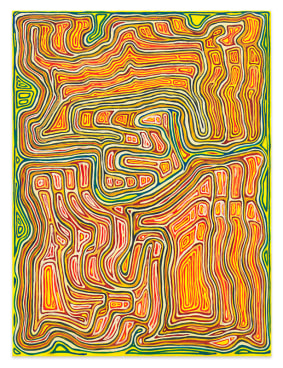 James Siena, Resomorph, 2018, Acrylic on canvas, 24 x 18 inches, 61 x 45.7 cm, MMG#34707