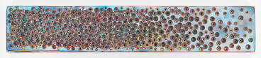 SHEUNDERSTANDSTHEDYNAMICS, 2016, Epoxy resin and pigments on wood, 18 x 96 inches, 45.7 x 243.8 cm, AMY#28387
