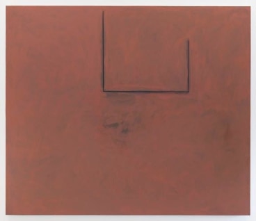 Robert Motherwell, Premonition Open with Flesh over Grey, 1974, Acrylic, charcoal, and graphite on canvas, 72 x 84 inches, 182.9 x 213.4 cm, AMY#27803