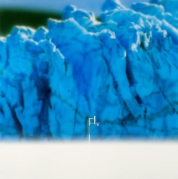 Todd Hebert, Hoop with Glacier, 2014, Acrylic on canvas, 60 x 60 inches, 152.4 x 152.4 cm, A/Y#21629