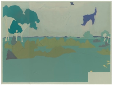 692 (At Jullo Callo, landscape after Darger), 2014, Oil on linen, 54 x 72 inches, 137.2 x 182.9 cm, A/Y#22288