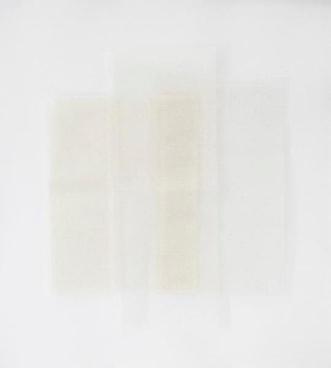 Untitled, 2013, Cotton cloth on paper, 26 1/2 x 23 5/8 inches, 67.3 x 60 cm, A/Y#22061