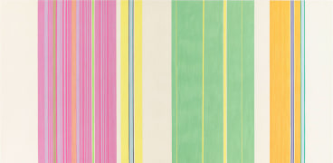 &quot;Yellow Jacket,&quot; 1969, Acyrlic on canvas, 107 1/4 x 220 inches, 272.4 x 558.8 cm, A/Y#19554