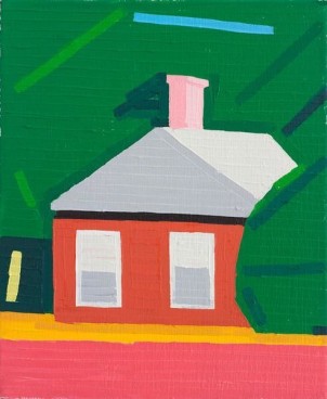 Non-Mediterranean House (After AK), 2015, Oil on linen, 14 1/4 x 11 3/4 inches, 36 x 30 cm, A/Y#22653