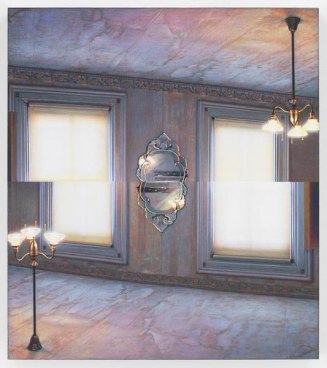 Mirrored Room Two, 2015, Graphite grisaille, colored pencil and UV varnish on board, 18 x 16 inches, 45.7 x 40.6 cm, AMY#27911