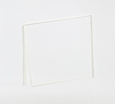 Untitled, 2013, Cotton cloth on paper, 17 x 17 inches, 43.2 x 43.2 cm, A/Y#22063