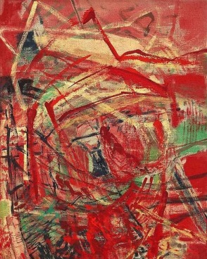 &quot;The Road,&quot; 2012, acrylic and oil stick on linen, 16 x 20 inches, 40.6 x 50.8 cm, A/Y#20126