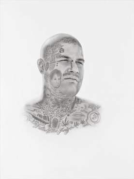 &quot;Deadly Friends (Green Eyes),&quot; 2013, Graphite on paper, 40 x 30 inches, 101.6 x 76.2 cm, A/Y#20892