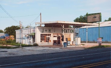 J &amp;amp; H Service Station, 2012, Acrylic on canvas, 9 1/4 x 15 inches, 23.5 x 38.1 cm, A/Y#20236