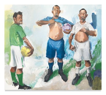 Antonio, Carlos and Francisco, 2019, Oil on canvas,&nbsp;80 x 90 inches,&nbsp;182.9 x 121.9 cm,&nbsp;MMG#30822