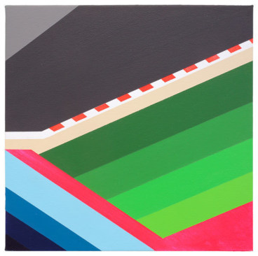 Cover Track, 2014, Acrylic on canvas, 15 3/4 x 15 3/4 inches, 40 x 40 cm, A/Y#22226