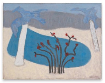 Milton Avery, Florida Lake, 1953, Oil on canvas, 31 x 40 inches, 78.7 x 101.6 cm, AMY#29602