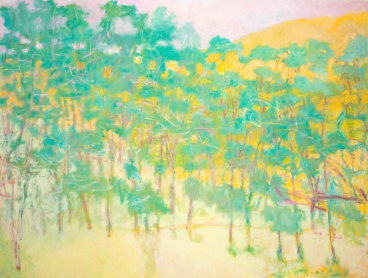 Landscape with Artificial Greens, 2011, Oil on canvas, 64 x 84 inches, 162.6 x 213.4 cm, A/Y#19650