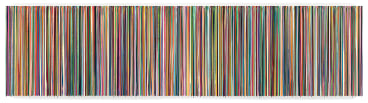 Markus Linnenbrink, WHATITWASWILLNEVERAGAIN, 2014, Epoxy resin and pigments on wood, 36 x 144 inches, 91.4 x 365.8 cm, A/Y#21855