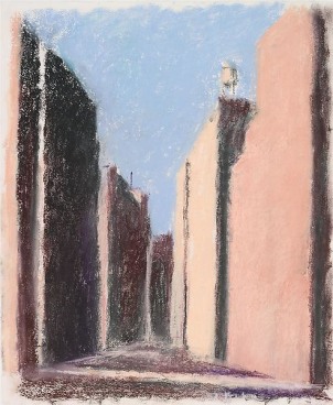 &quot;Looking Down the Street in New York,&quot; 2010, Pastel on paper, 21 x 17 1/4 inches, 53.3 x 43.8 cm, A/Y#20211