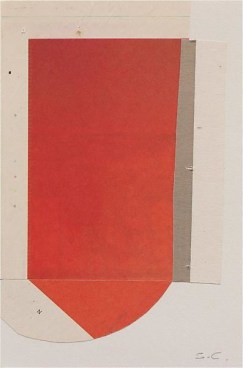 024 (like talking out loud), 2012-13, NYT newsprint collage, 7 1/2 x 5 inches, 19.1 x 12.7 cm, A/Y#21087