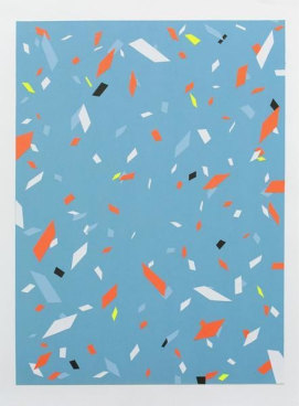 Confetti B, 2014, Collage on paper, 29 3/4 x 21 3/4 inches, 75.6 x 55.2 cm, A/Y#22230