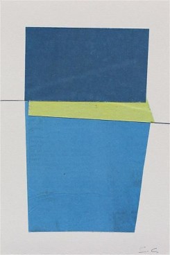 023 (like Wednesday), 2012-13, NYT newsprint collage, 7 5/8 x 5 inches, 19.4 x 12.7 cm, A/Y#21086