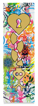 Mindscape 43, 2019,&nbsp;Acrylic and metal leaf on linen,&nbsp;72 x 23 inches,&nbsp;182.9 x 58.4 cm,&nbsp;MMG#31679