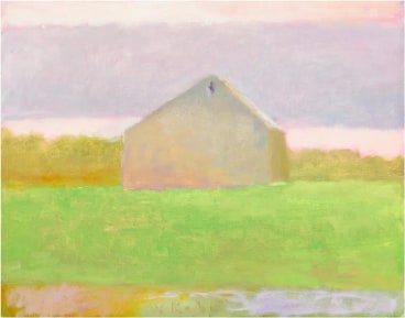 Saltbox Barn in an Open Field, 2003, Oil on canvas, 22 x 28 inches, 55.9 x 71.1 cm, A/Y#10098
