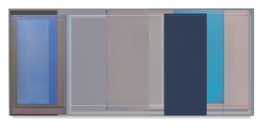 Patrick Wilson, Side Door, 2018, Acrylic on canvas, 35 x 80 inches, 88.9 x 203.2 cm, MMG#30109