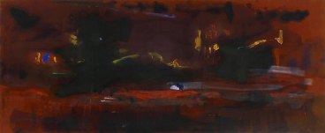 HELEN FRANKENTHALER, Tar, 1979, Acrylic on canvas, 45-3/4 x 112 inches, 116.2 x 284.5 cm, A/Y#1033