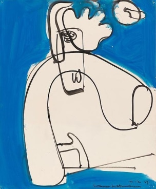 Untitled, 1947, Gouache on paper, 17 x 14 inches, 43.2 x 35.6 cm, A/Y#15079