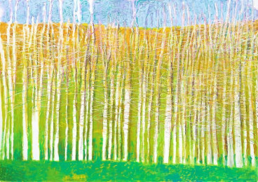 &quot;Large Tree Parade,&quot; 2013, Oil on canvas, 64 x 90 inches, 162.6 x 228.6 cm, A/Y#20995