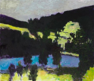 &quot;Evening off Route 9, New Hampshire,&quot; 2012, Oil on canvas, 52 x 60 inches, 132.1 x 152.4 cm, A/Y#20195