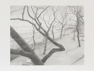 Underpass, 2010, Graphite on paper, 22 1/2 x 30 inches, 57.2 x 76.2 cm, A/Y#21571