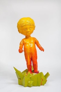 MATT WEDEL, &quot;boy,&quot; 2007, Fired clay and glaze, 64 x 36 x 32 inches, 162.6 x 91.4 x 81.3 cm, A/Y#20259