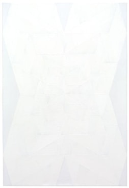 Andrew Kuo, Oops (White), 2015, Acrylic on linen, 39 x 27 inches, 99.1 x 68.6 cm, A/Y#22643