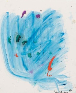 Untitled, 1965, Oil on paper, 14 x 11 inches, 35.6 x 27.9 cm, A/Y#1576