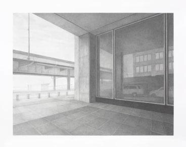 Reflection #1, 2014, Graphite on paper, 13 1/4 x 17 1/4 inches, 33.7 x 43.8 cm, A/Y#22037