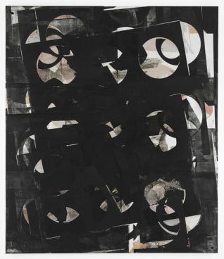 Composite 11 (pivot black), 2016, Acrylic and oil on wood, 77 x 66 inches, 195.6 x 167.6 cm, AMY#28522
