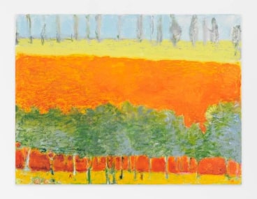 Poplars on the Horizon (Small Version), 2015, Oil on canvas, 30 x 40 inches, 76.2 x 101.6 cm, AMY#22565