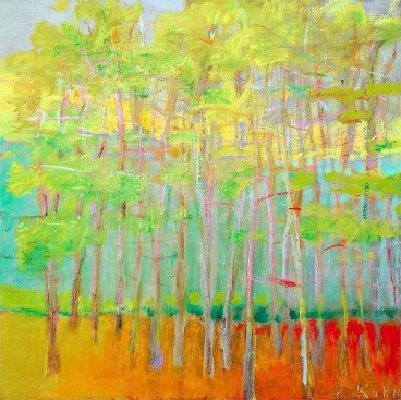 Growing out of Orange, 2010, Oil on canvas, 28 x 28 inches, 71.1 x 71.1 cm, A/Y#19410