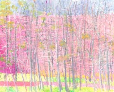 Tangly Woods in Pink &amp;amp; Green, 2007, Oil on canvas, 68 x 84 inches, 172.7 x 213.4 cm, A/Y#15469