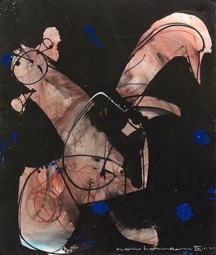 White in Black, 1945, Gouache and ink on paper, 25 3/4 x 22 inches, 65.4 x 55.9 cm, A/Y#15505