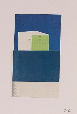 &quot;Surfside Beach, Texas,&quot; 2009, NYT newsprint collage, 6 x 4 inches, 15.2 x 10.2 cm, A/Y#20137