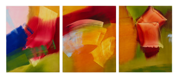 Elise Ansel,&nbsp;small study for Ascension, 2024, Oil on linen, 30 x 73 inches, 76.2 x 304.8 cm, MMG#37069