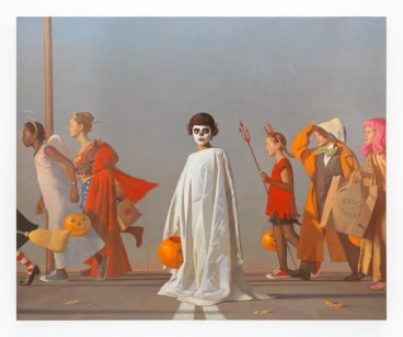 Halloween, 2016, Oil on linen, 82 x 100 inches, 208.3 x 254 cm, AMY#28094
