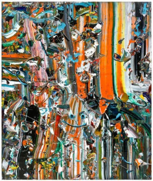 Sherbet Slide, 2013, Acrylic on linen, 72 x 60 inches, 182.9 x 152.4 cm, A/Y#21587