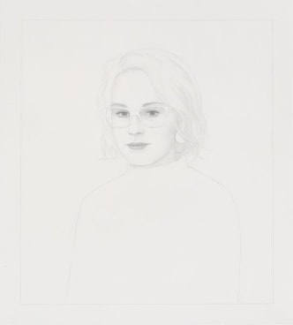 Ridley Howard, Portrait Drawing with Plastic Frames, 2014, Graphite on paper, 18 x 20 inches, 45.7 x 50.8 cm, A/Y#22676