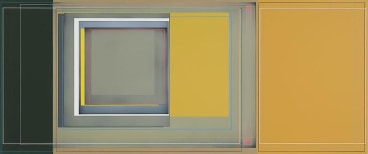 &quot;Split Pea,&quot; 2010, Acrylic on canvas, 30 x 72 inches, 76.2 x 182.9 cm, A/Y#19634
