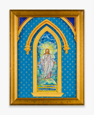 Painting by Andrew LaMar Hopkins titled Tiffany Christ