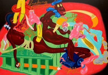 Peter Saul,&nbsp;All the Money in Palestine, 1969., COURTESY THE ARTIST AND VENUS OVER MANHATTAN