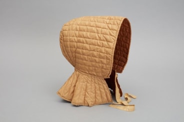 A quilted bonnet from the Shaker Museum collection