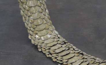 A close-up reveals the level of detail in each&nbsp;Snake Piece,&nbsp;featuring small hand cut copper &lsquo;scales&rsquo; that are individually enameled